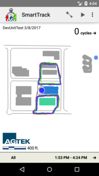 Initial view of unit test data