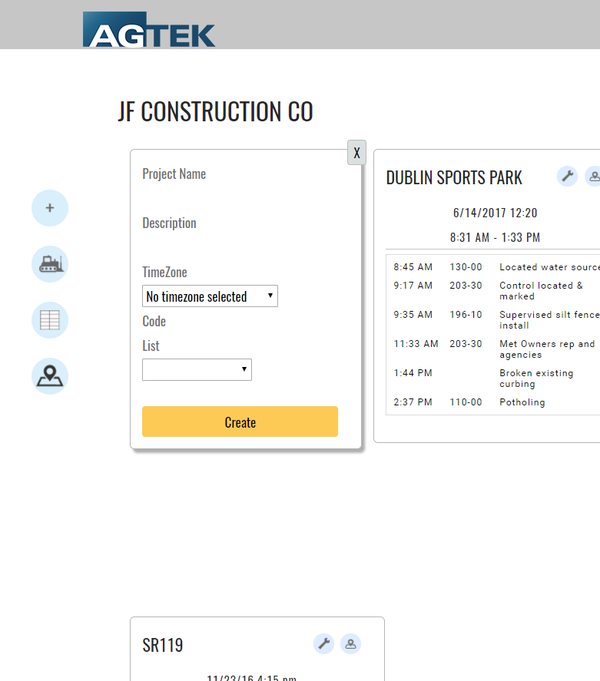 Create new project